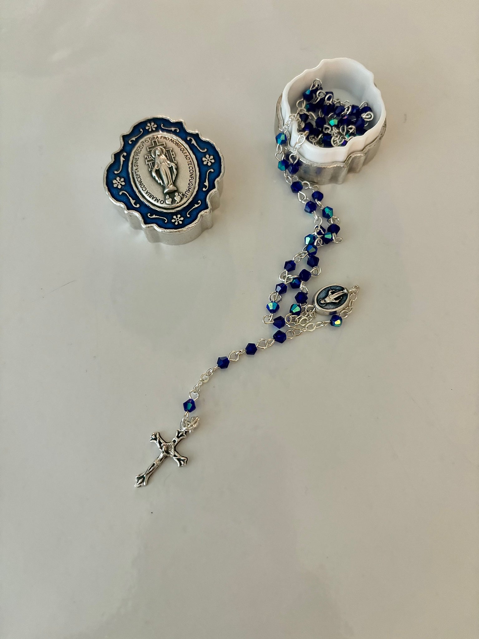 Miraculous Medal Rosary and Box