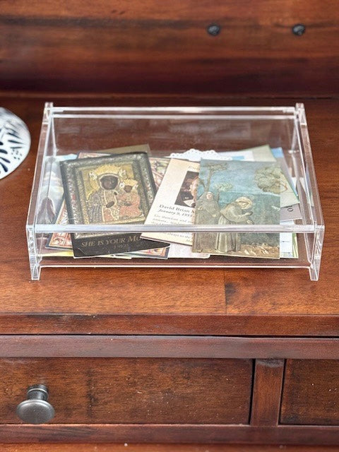 Acrylic Holy Card Catchall