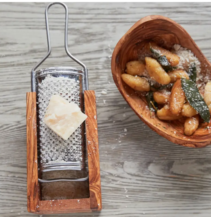 Italian Olivewood Box Cheese Grater